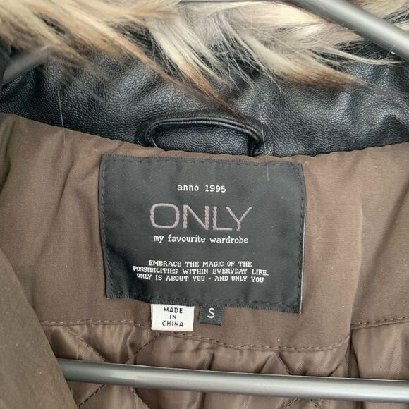 ONLY New Demi Contrast Mid Length Parka - Picture 7 of 7